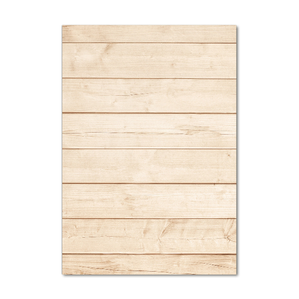 Verticale glasfoto Houten achtergrond