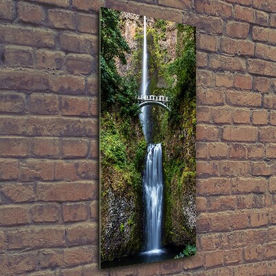 Verticale foto op glas Waterval