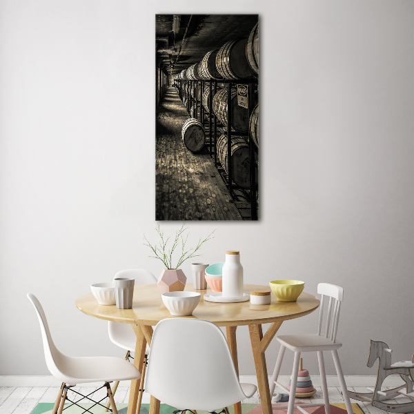 Verticale glasfoto Bourbonvaten