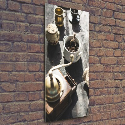 Verticale foto op glas Koffiemolen