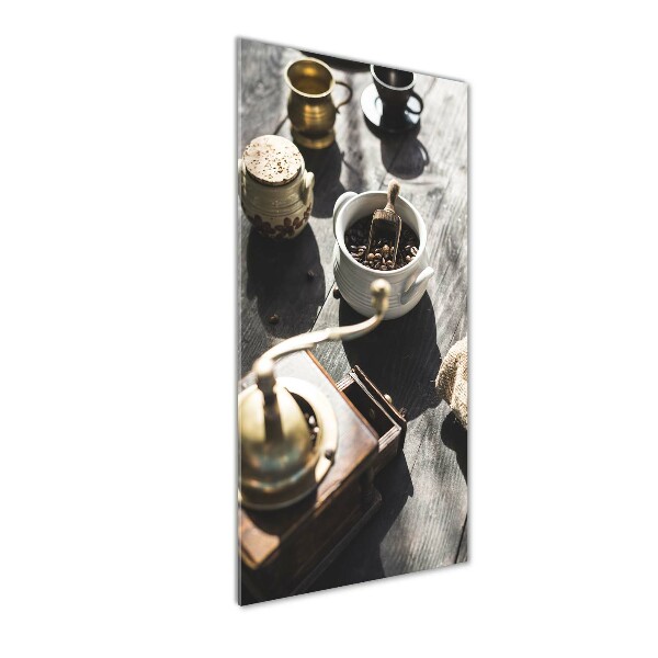 Foto obraz zdjęcie na szkle pionowy Młynek do kawy