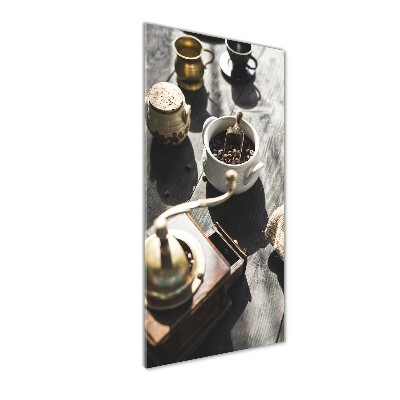 Verticale foto op glas Koffiemolen