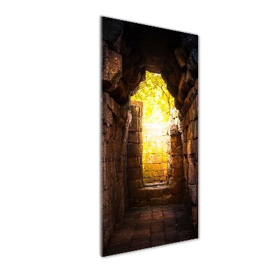 Verticaal glasschilderij De kasteelkelders