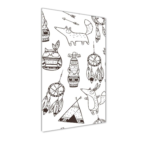 Verticale foto op glas Indiase achtergrond