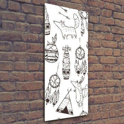 Verticale foto op glas Indiase achtergrond