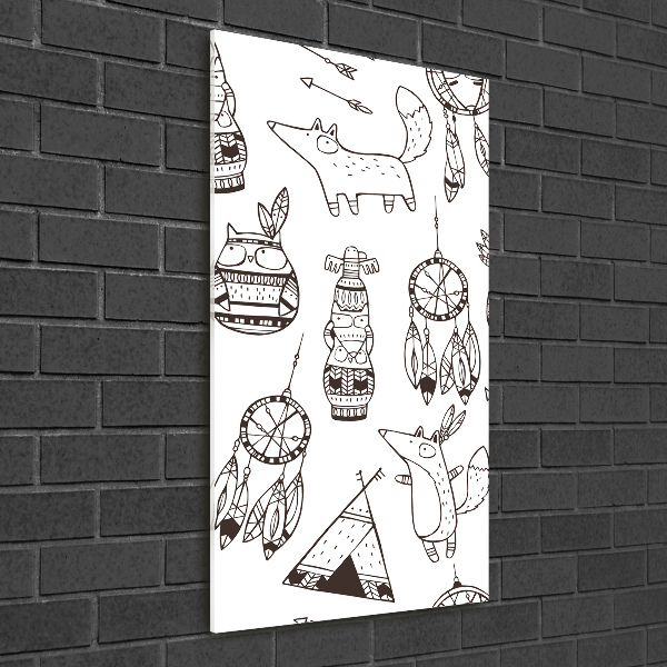 Verticale foto op glas Indiase achtergrond