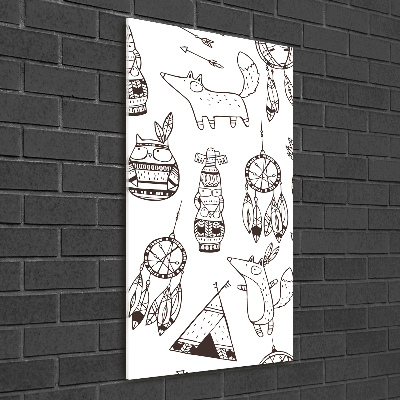 Verticale foto op glas Indiase achtergrond