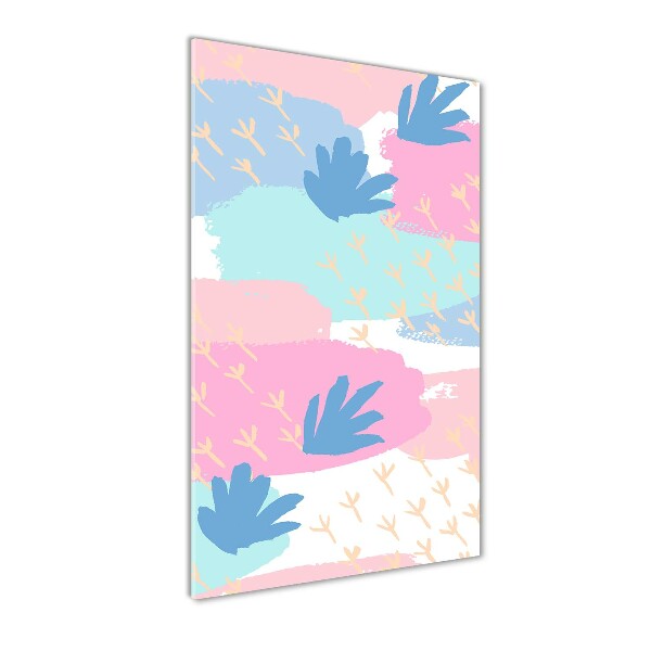 Verticale glasfoto Kleurrijke vlekken