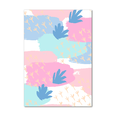 Verticale glasfoto Kleurrijke vlekken