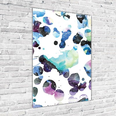 Verticale glasfoto Kleurrijke melkweg