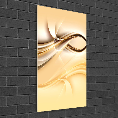 Verticaal glasschilderij Abstracte golf