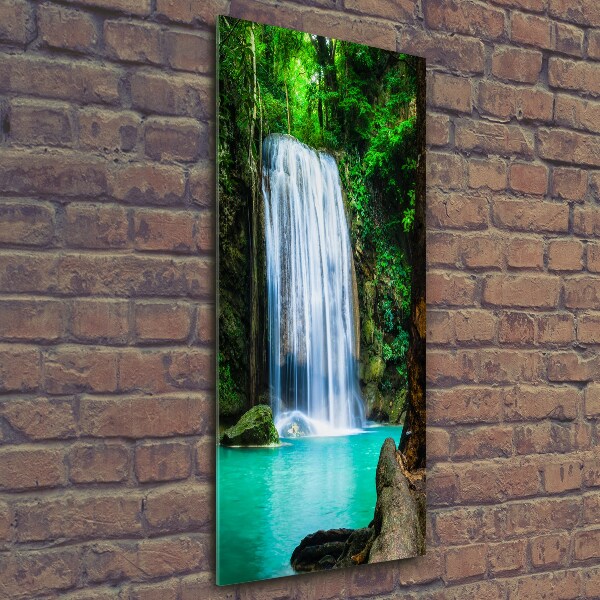Verticale foto op glas Waterval