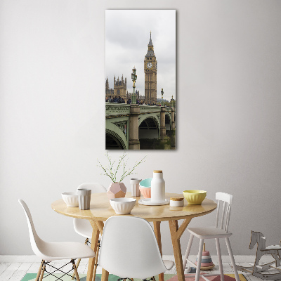Verticale foto op glas Big Ben Londen