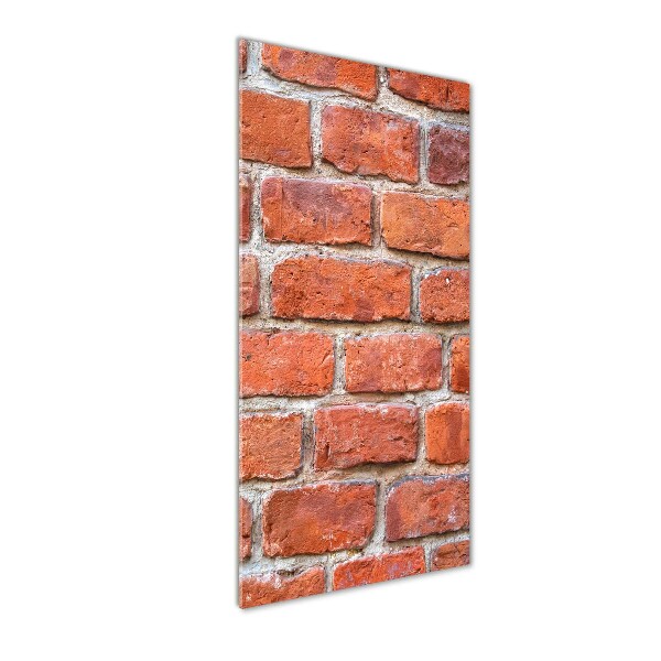 Foto obraz zdjęcie na szkle pionowy Ceglana ściana