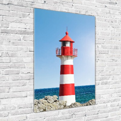 Verticale foto op glas Vuurtoren