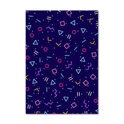 Verticaal glasschilderij Geometrische achtergrond