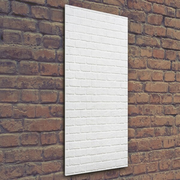 Verticale glasfoto Bakstenen muur