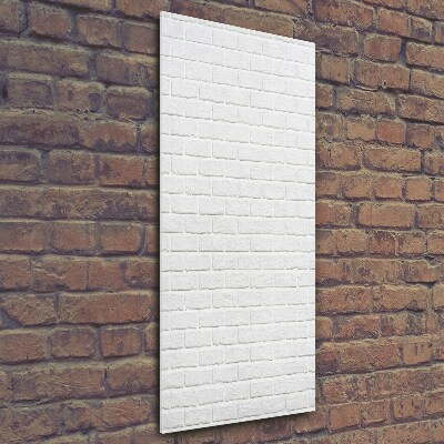 Verticale glasfoto Bakstenen muur