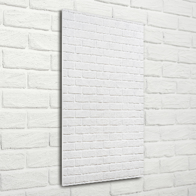 Verticale glasfoto Bakstenen muur