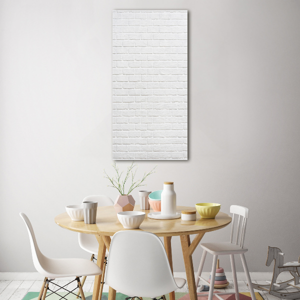Verticale glasfoto Bakstenen muur