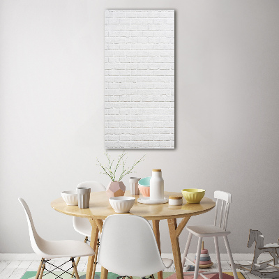 Verticale glasfoto Bakstenen muur