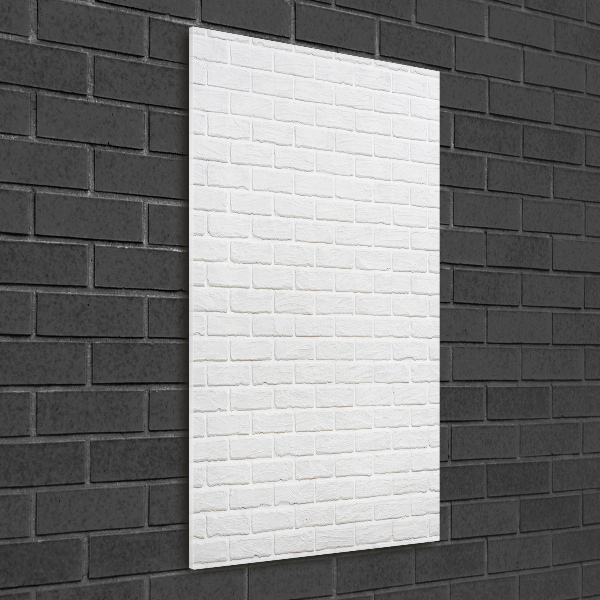 Verticale glasfoto Bakstenen muur