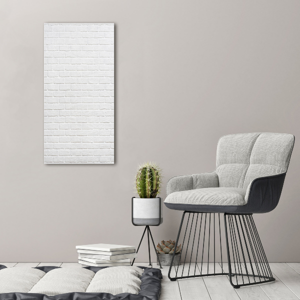 Verticale glasfoto Bakstenen muur