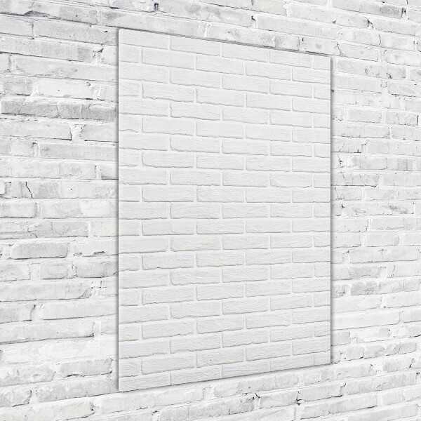 Verticale glasfoto Bakstenen muur