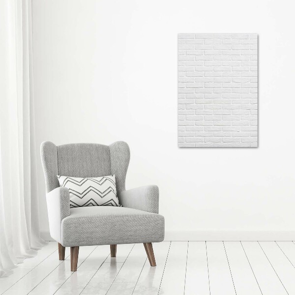Verticale glasfoto Bakstenen muur