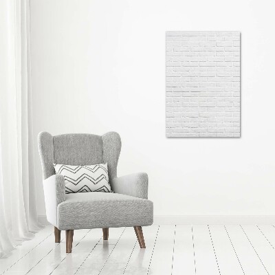 Verticale glasfoto Bakstenen muur