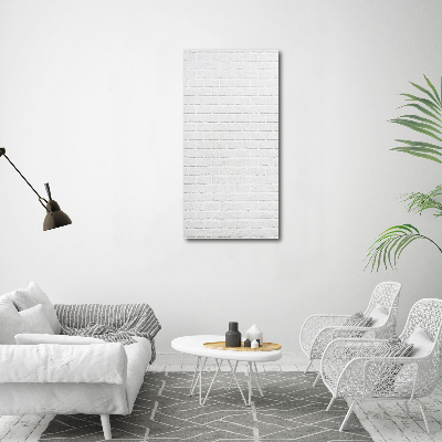 Verticale glasfoto Bakstenen muur