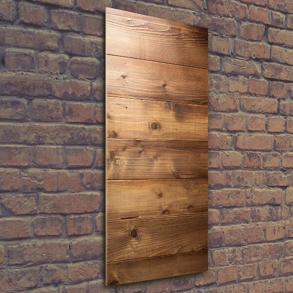 Verticale foto op glas Houten achtergrond