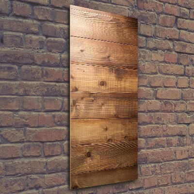 Verticale foto op glas Houten achtergrond