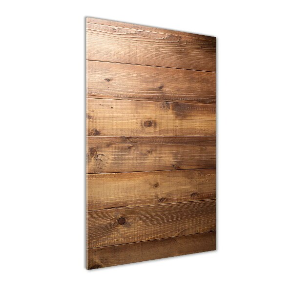 Verticale foto op glas Houten achtergrond