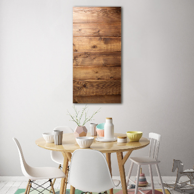 Verticale foto op glas Houten achtergrond