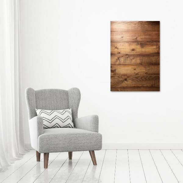 Verticale foto op glas Houten achtergrond