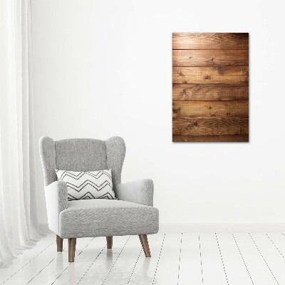 Verticale foto op glas Houten achtergrond