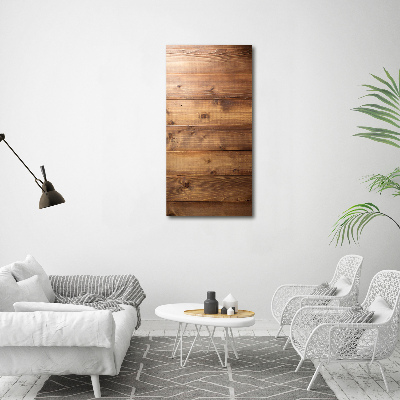 Verticale foto op glas Houten achtergrond