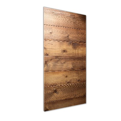 Verticale foto op glas Houten achtergrond