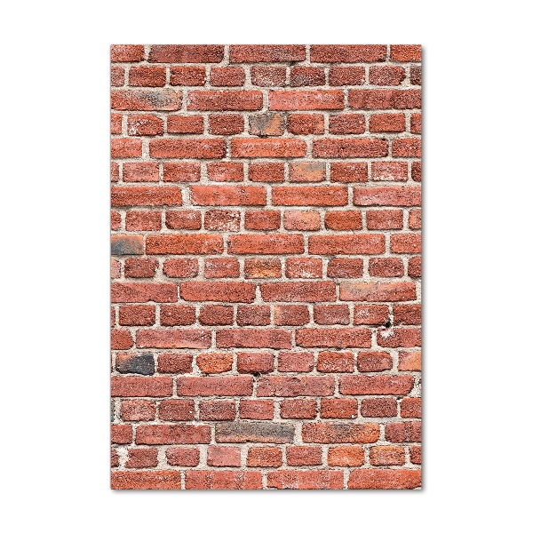 Verticaal glasschilderij Bakstenen muur