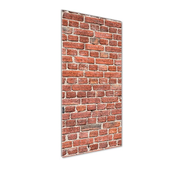 Verticaal glasschilderij Bakstenen muur