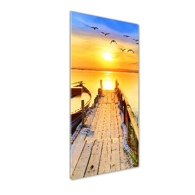 Verticaal glasschilderij Meer