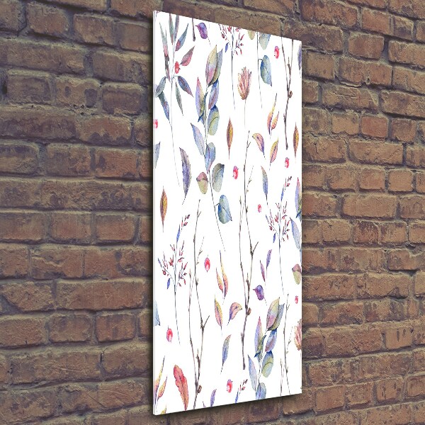 Verticale foto op glas Eucalyptusbladeren