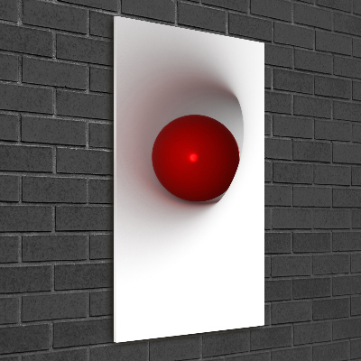 Verticale foto op glas Abstracte bol