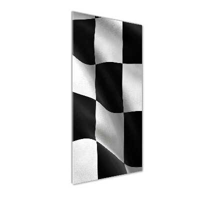 Verticale foto op glas Finishvlag