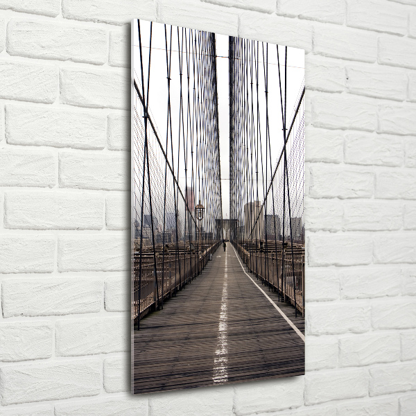 Verticale foto op glas Brooklynbrug