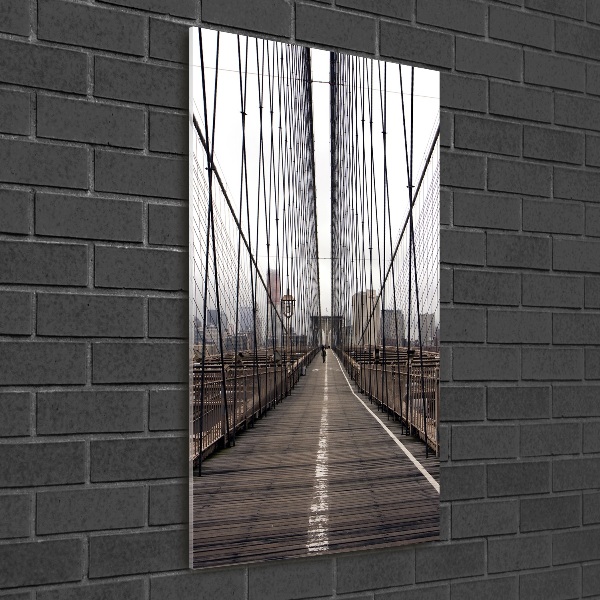 Verticale foto op glas Brooklynbrug
