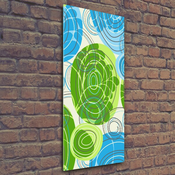 Verticale glasfoto Abstractie