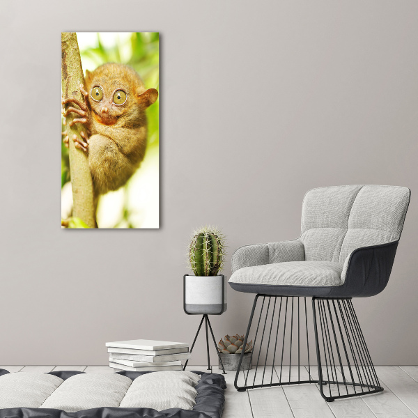Verticaal glasschilderij Spooktarsier