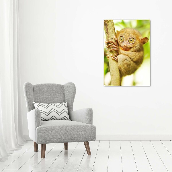 Verticaal glasschilderij Spooktarsier
